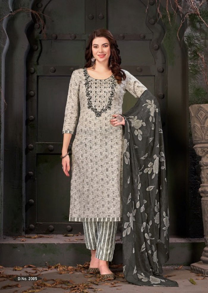 Al Karam Heritage 2 Embroidery Cotton Dress Material Wholesalers In Delhi
